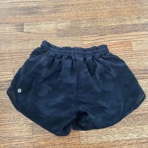 Lululemon black camo shorts
